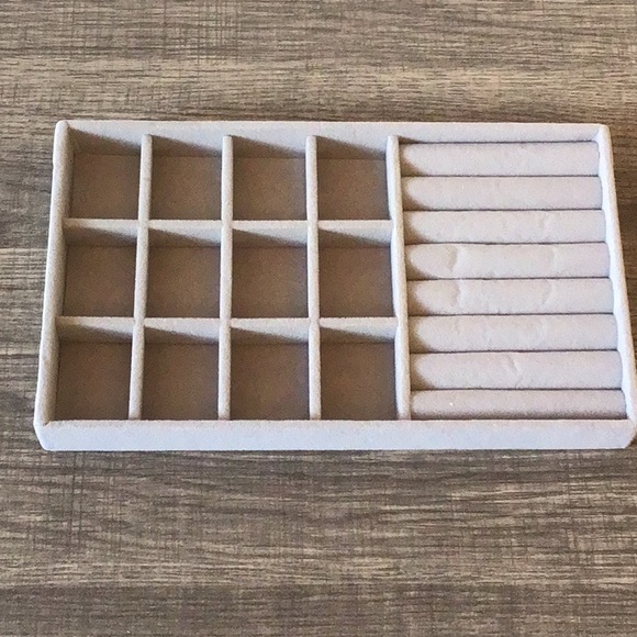 Gray Jewelry Box Tray NWOT - Picture 1 of 7